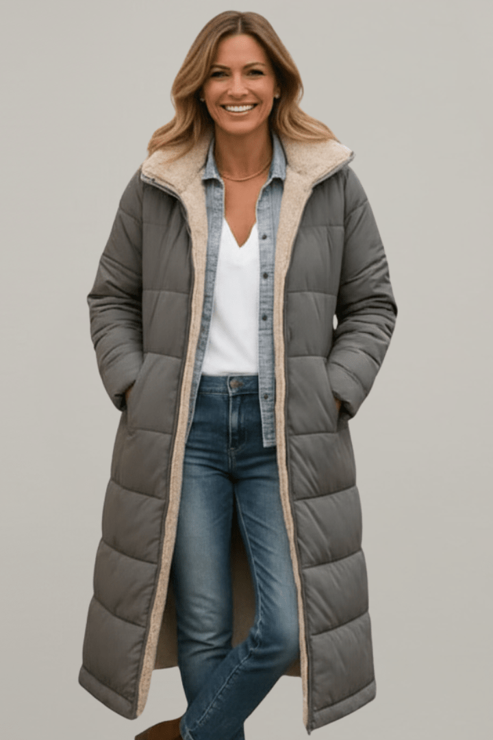 Women's Hooded Long Sleeve Winter Puffer Coat