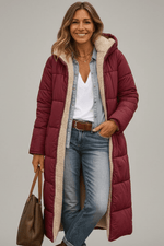 Women's Hooded Long Sleeve Winter Puffer Coat