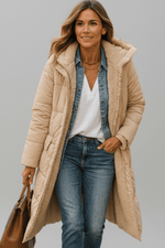 Women's Hooded Long Sleeve Winter Puffer Coat