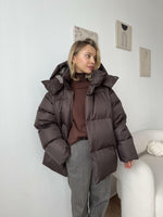 Women's Hooded Zip Front Puffer Jacket
