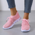 Women’s Knit Mesh Lace Up Sneakers