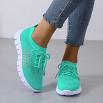 Women’s Knit Mesh Lace Up Sneakers