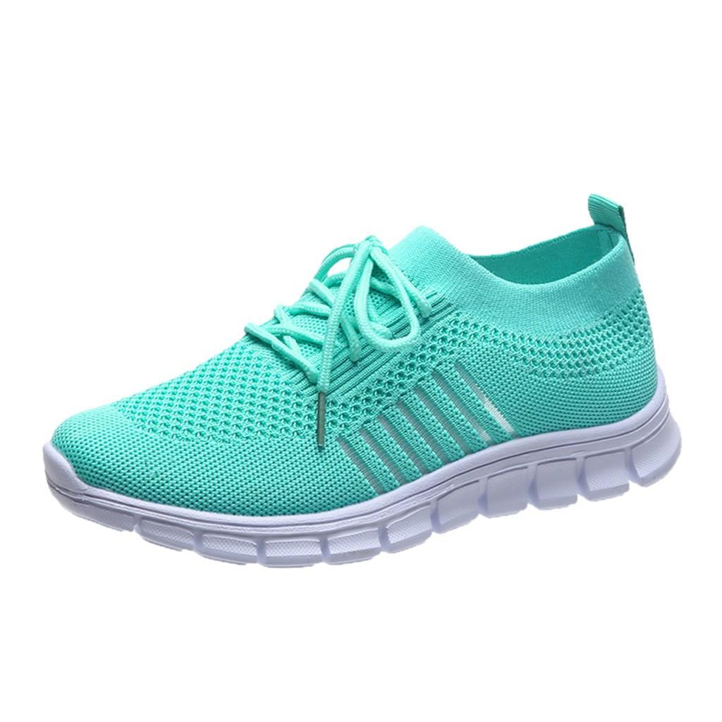 Women’s Knit Mesh Lace Up Sneakers