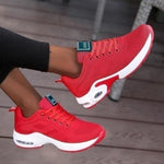 Women’s Knit Mesh Running Lace Up Sneakers
