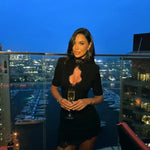 Women’s Lace High Neck Mini Party Dress