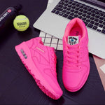 Women's Lace-Up Elevated Sole Sneakers