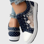Women's Lace Up Low Top Sneakers