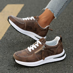 Women’s Lace Up Side Zipper Platform Sneakers