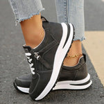 Women’s Lace Up Side Zipper Platform Sneakers
