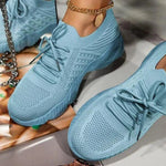Women’s Lace Up Textured Upper Thick Sole Shoes
