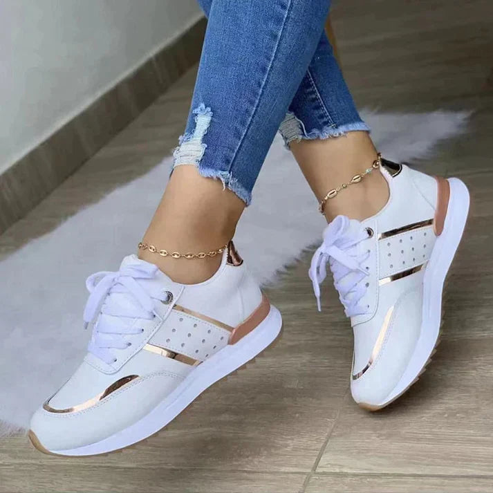 Women's Lace Up Thick Sole Sneakers