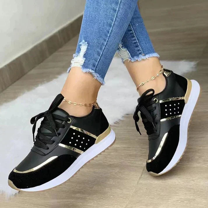 Women's Lace Up Thick Sole Sneakers