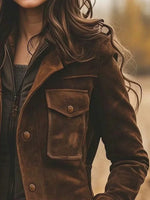 Women's Lapel-Collar Long Sleeve Coat