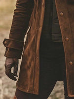 Women's Lapel-Collar Long Sleeve Coat