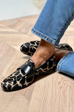Women’s Leopard Print Loafers Slip-On Flats