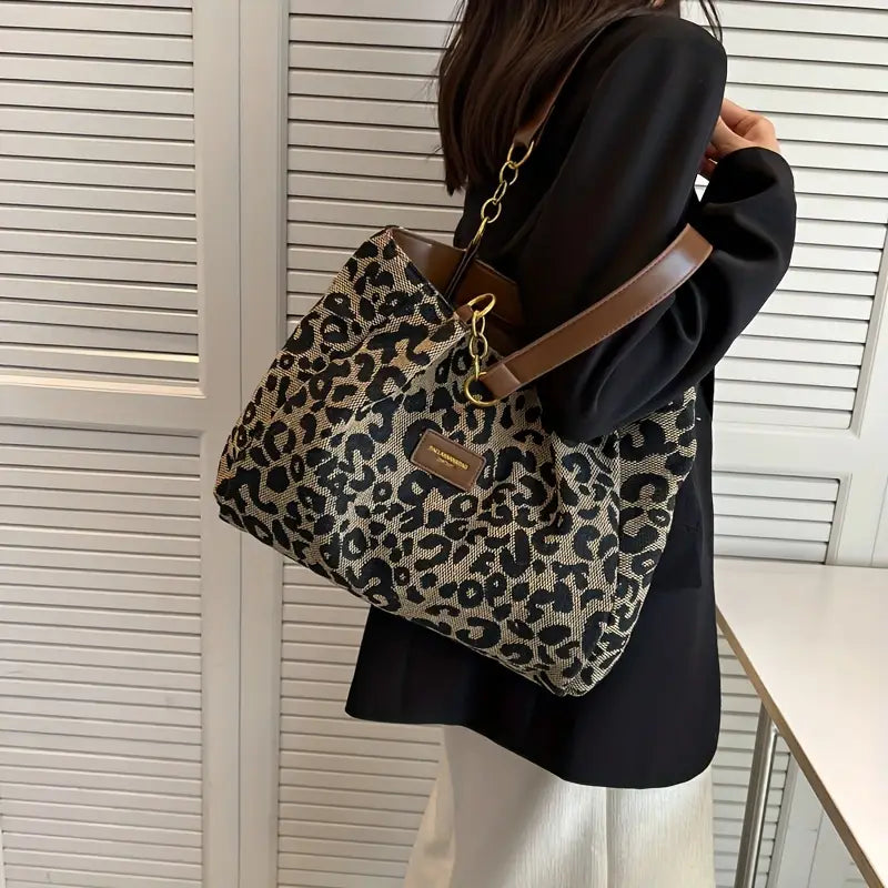 Women’s Leopard Print Shoulder Bag