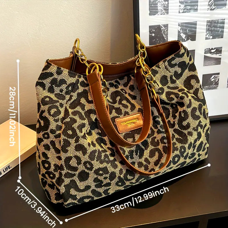 Women’s Leopard Print Shoulder Bag