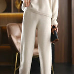 Women’s Long Sleeve Collared Knit Lounge Sweater