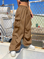 Women’s Loose Fit Cargo Parachute Pants