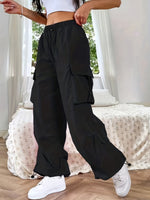 Women’s Loose Fit Cargo Parachute Pants