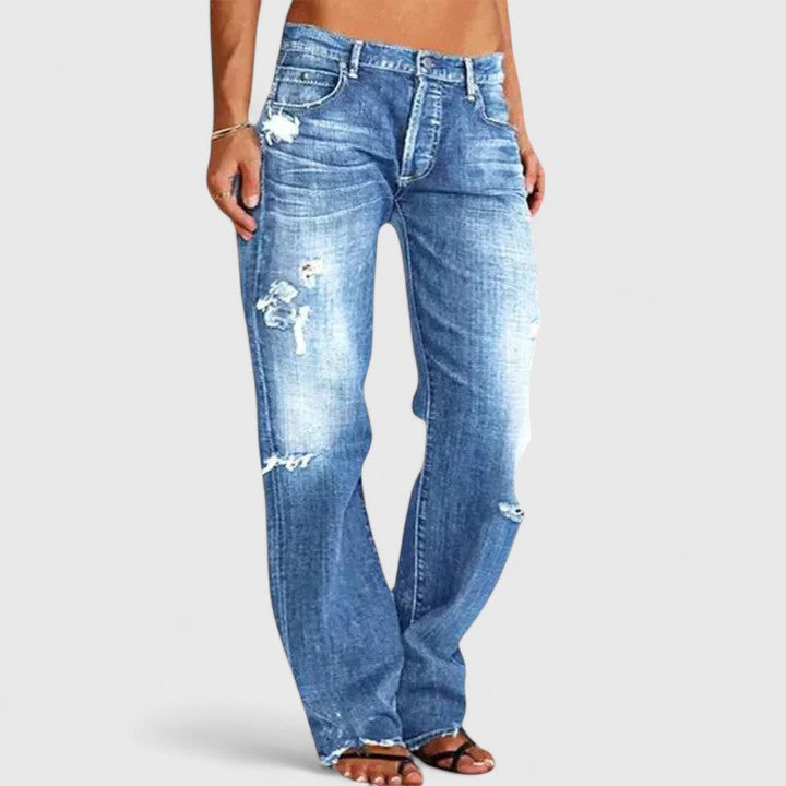 Women’s Loose Fit Mid Rise Denim Jeans