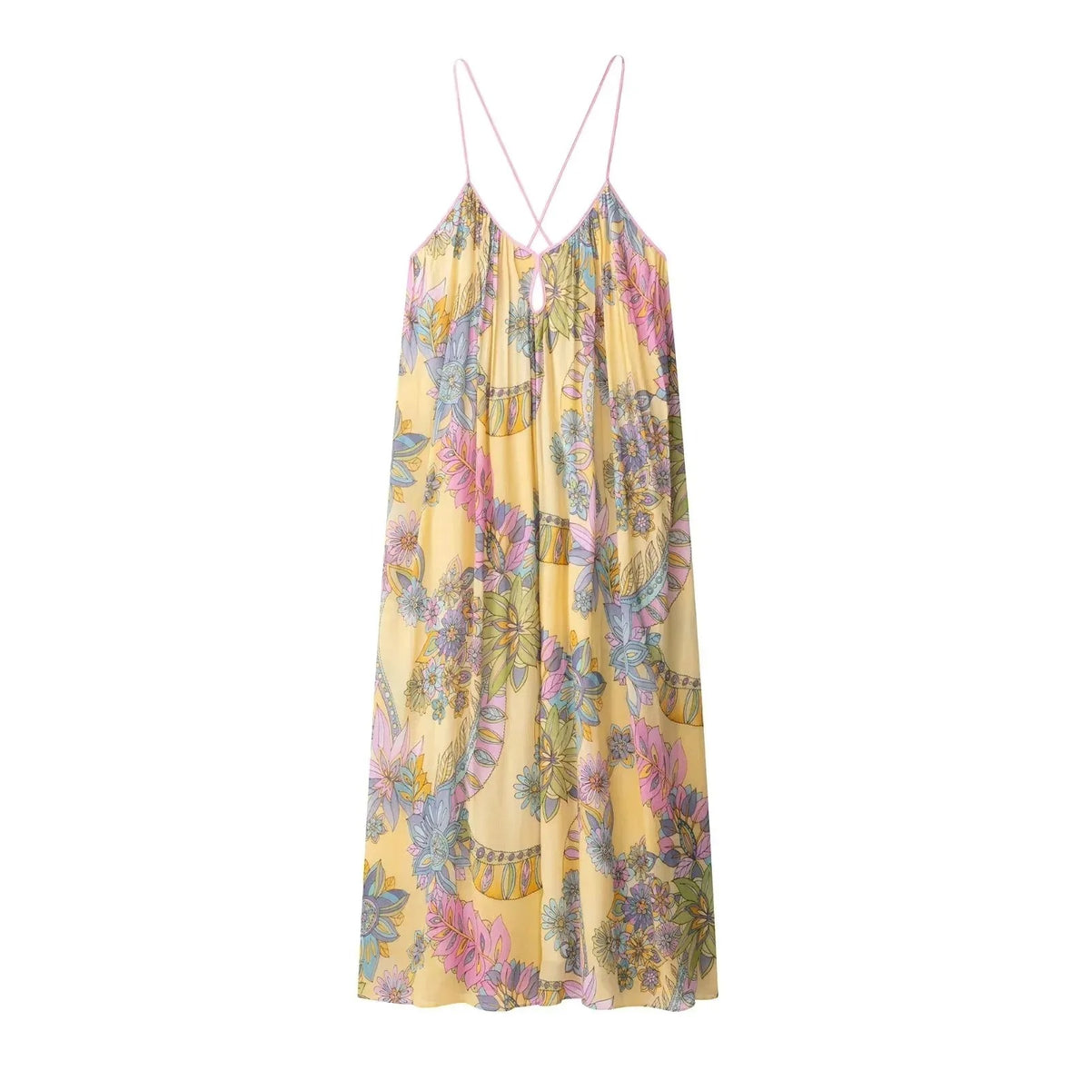 Women's Loose Fit Spaghetti Strap Maxi Sundress