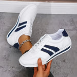 Women's Low Top Platform Lace Up Sneakers