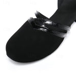 Women's Mary Jane Round Toe Buckle Strap Cross Strap Block Heel Shoes
