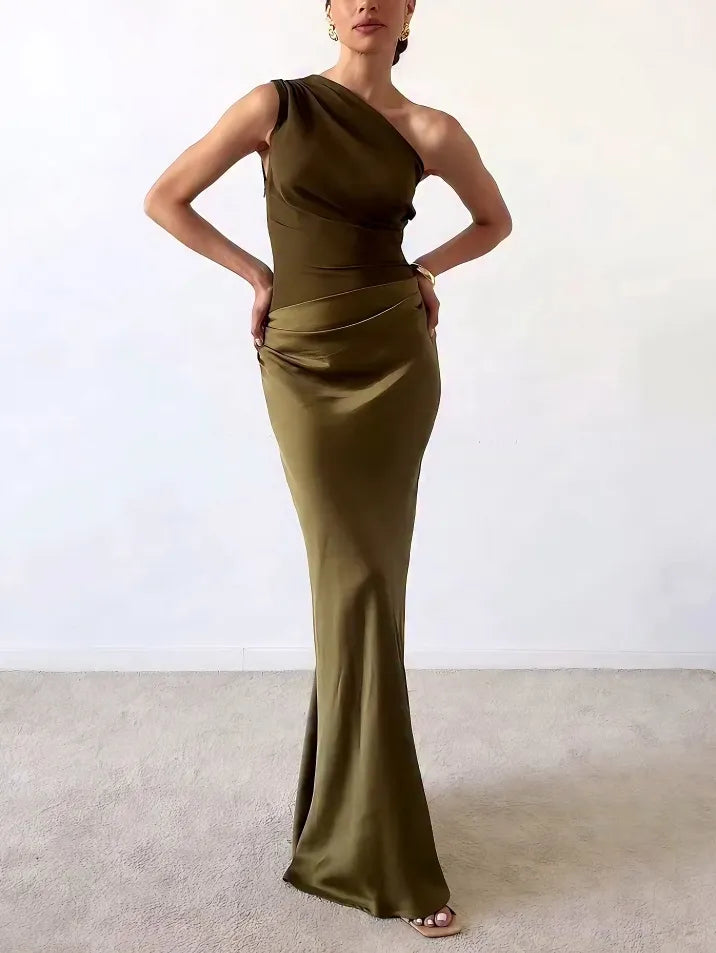 Women’s One Shoulder Maxi Formal Evening Dress