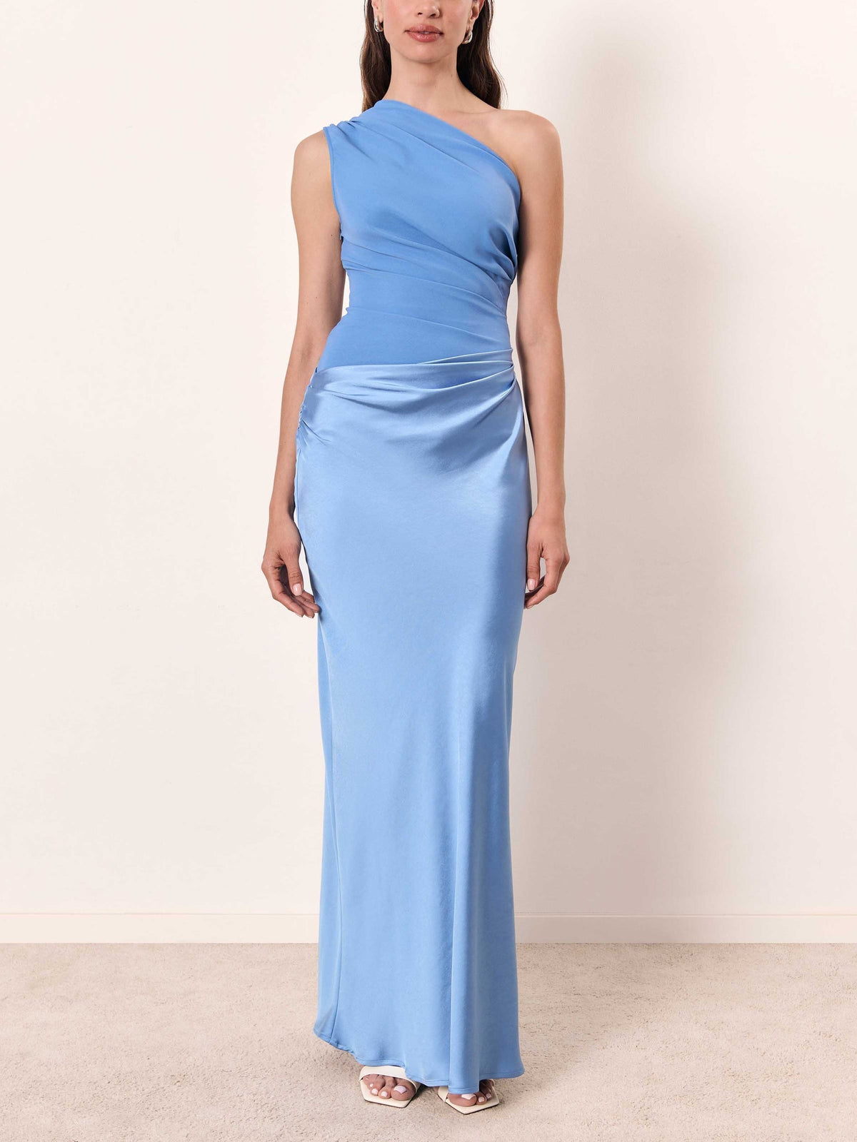 2 piece formal dresses for juniors Modal One-Shoulder Shapewear Maxi | Built-In Slimming main image 0