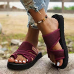 Women’s Open Toe Adjustable Strap Slide Sandals