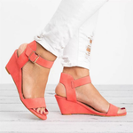 Women's Open-Toe Ankle Strap Wedge Sandals
