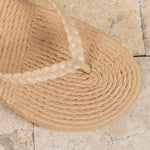 Women’s Open-Toe Braided Strap Flip Flops