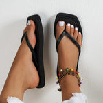 Women’s Open-Toe Square Toe Flip Flops