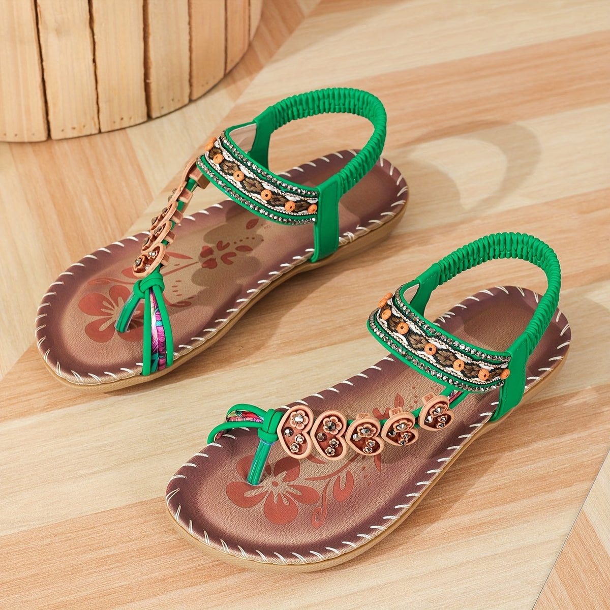Women’s Open-Toe Toe Post Flat Sandals