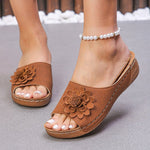 Women’s Open Toe Wedge Slide Sandals