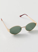 Women’s Oval Frame Tinted Lens Sunglasses