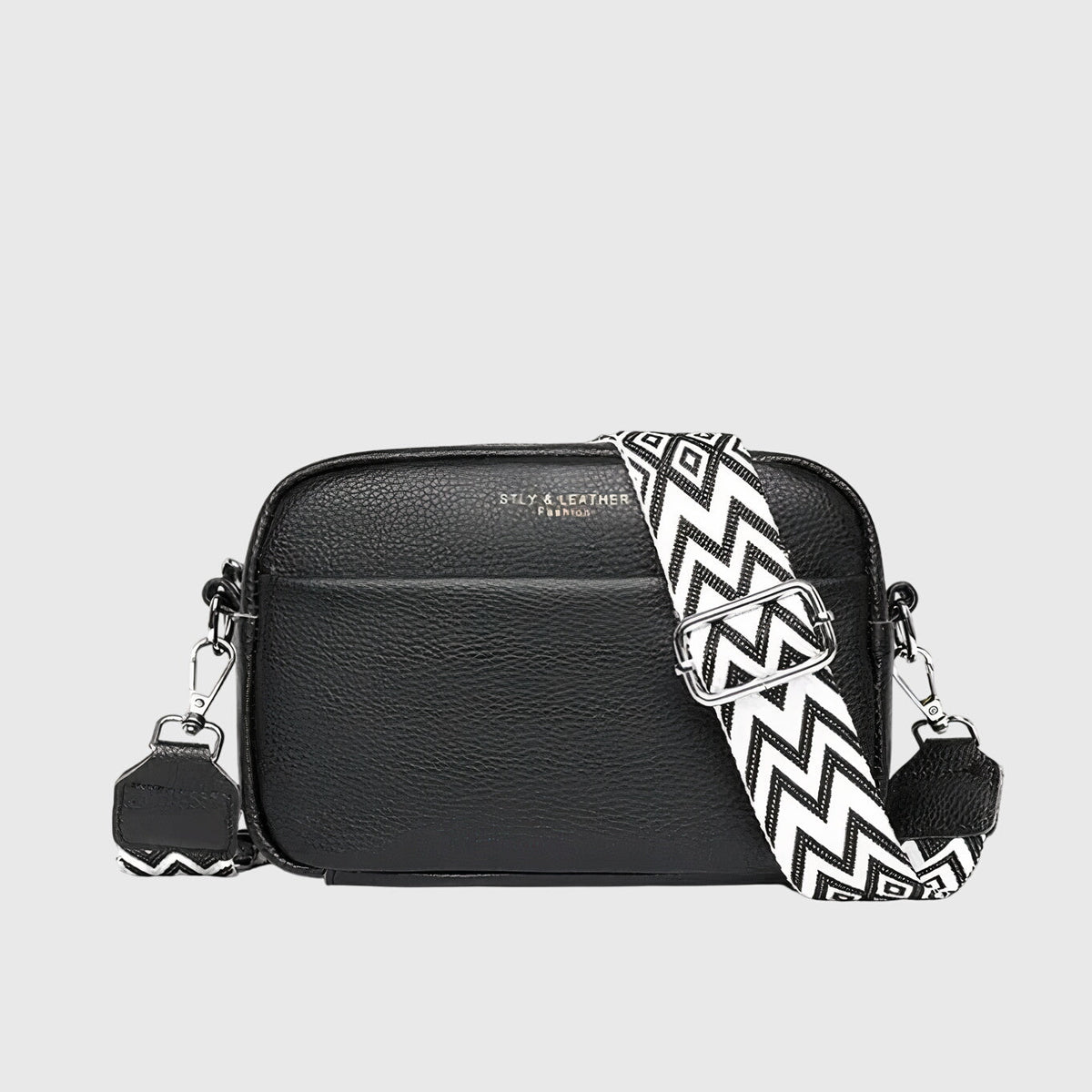 Women's Patterned-Strap Shoulder Bag