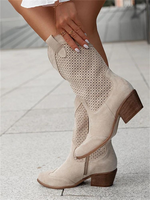Women’s Perforated Western Mid-Calf Boots