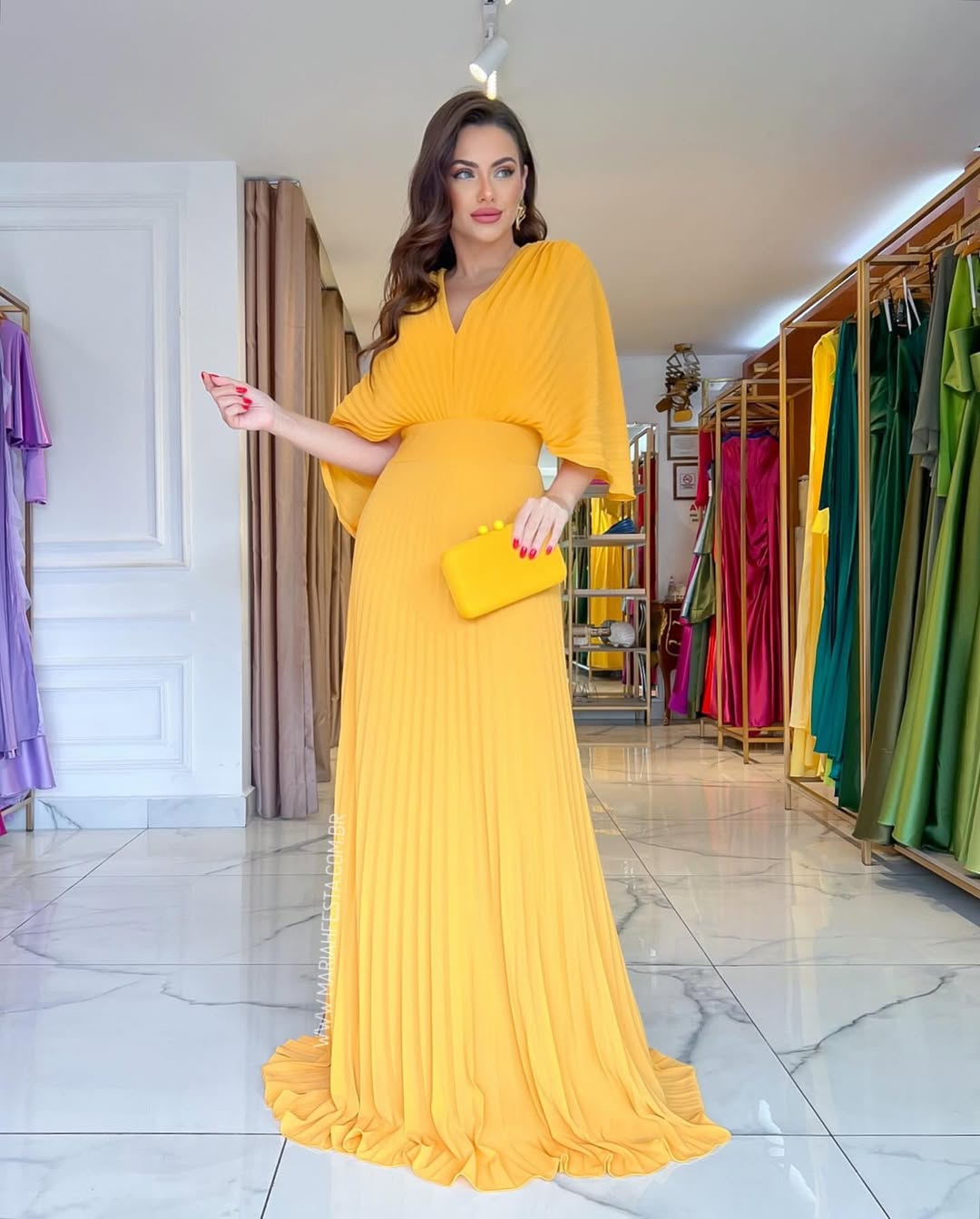 wedding guest dress maxi Annhoo Wedding Guest Dresses for Women V Neck Wrap Long Sleeve Formal Dress Loose Pleated Side Slit Maxi Dress, Women's, Size: XL, Black