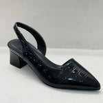 Women's Pointed Toe Slingback Block Heel Sandals