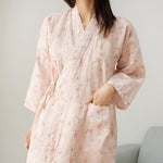 Women’s Printed Long Sleeve Wrap Kimono Robe