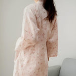 Women’s Printed Long Sleeve Wrap Kimono Robe