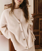 Women’s Ribbed Button Front Cardigan