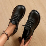 Women's Round-Toe Lace Up Shoes