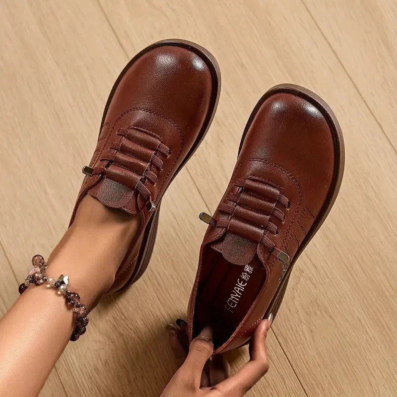 Women's Round-Toe Lace Up Shoes