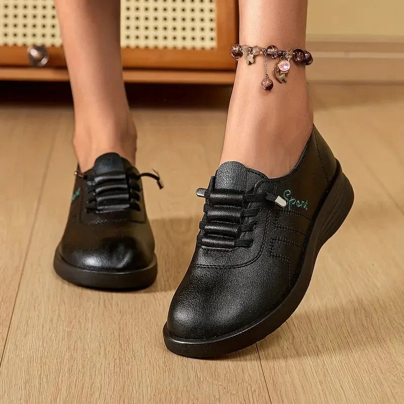 Women's Round-Toe Lace Up Shoes