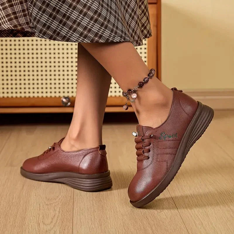 Women's Round-Toe Lace Up Shoes