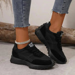 Women's Rounded Toe Lace Up Sneakers