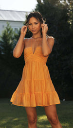 Women’s Ruched Bust Halter Mini Summer Dress